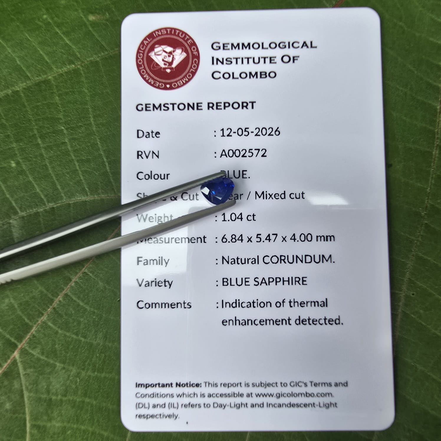 Exquisite Natural Blue Sapphire
