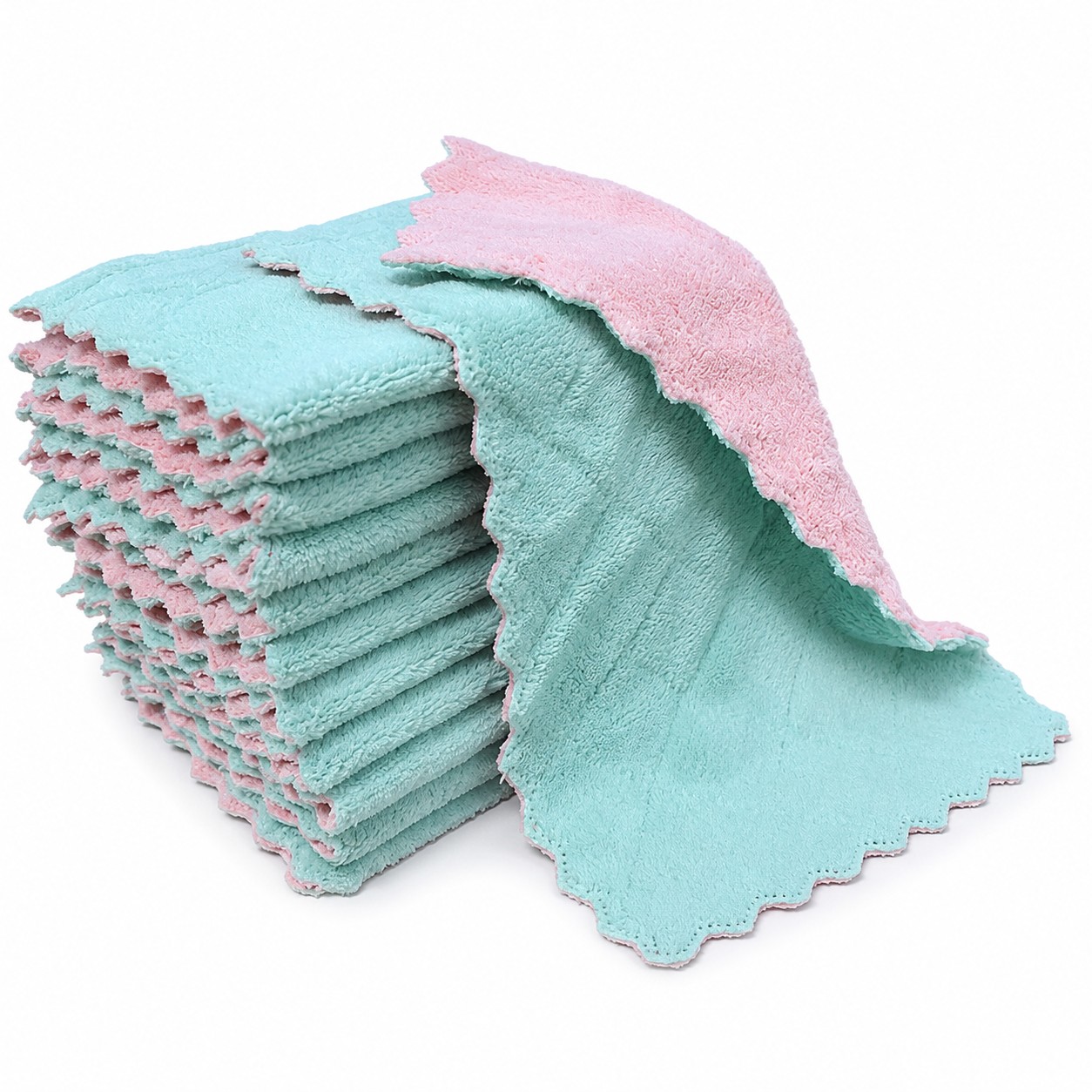 12-Piece Premium Microfiber Cleaning Cloth Set – Soft Reusable Towels for Kitchen, Glass & Household Cleaning