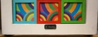 Frank Stella  recreations in miniature covering his "Protractor" series and Maximalism utilizing a custom collage from an original work with wood. 