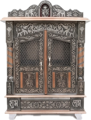 ISHLIV Pravesh - Handcrafted Oxidized Temple (regular size)