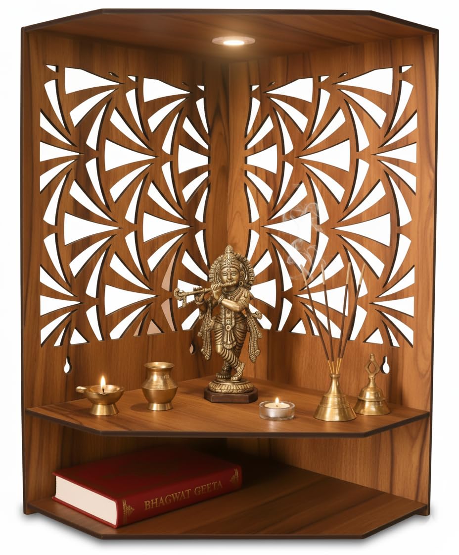 ISHLIV Tattvam-  Wooden Pooja Mandir
