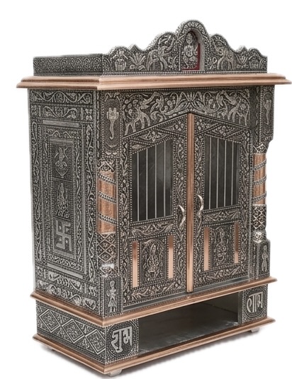 ISHLIV Pravesh - Handcrafted Oxidized Temple (regular size)