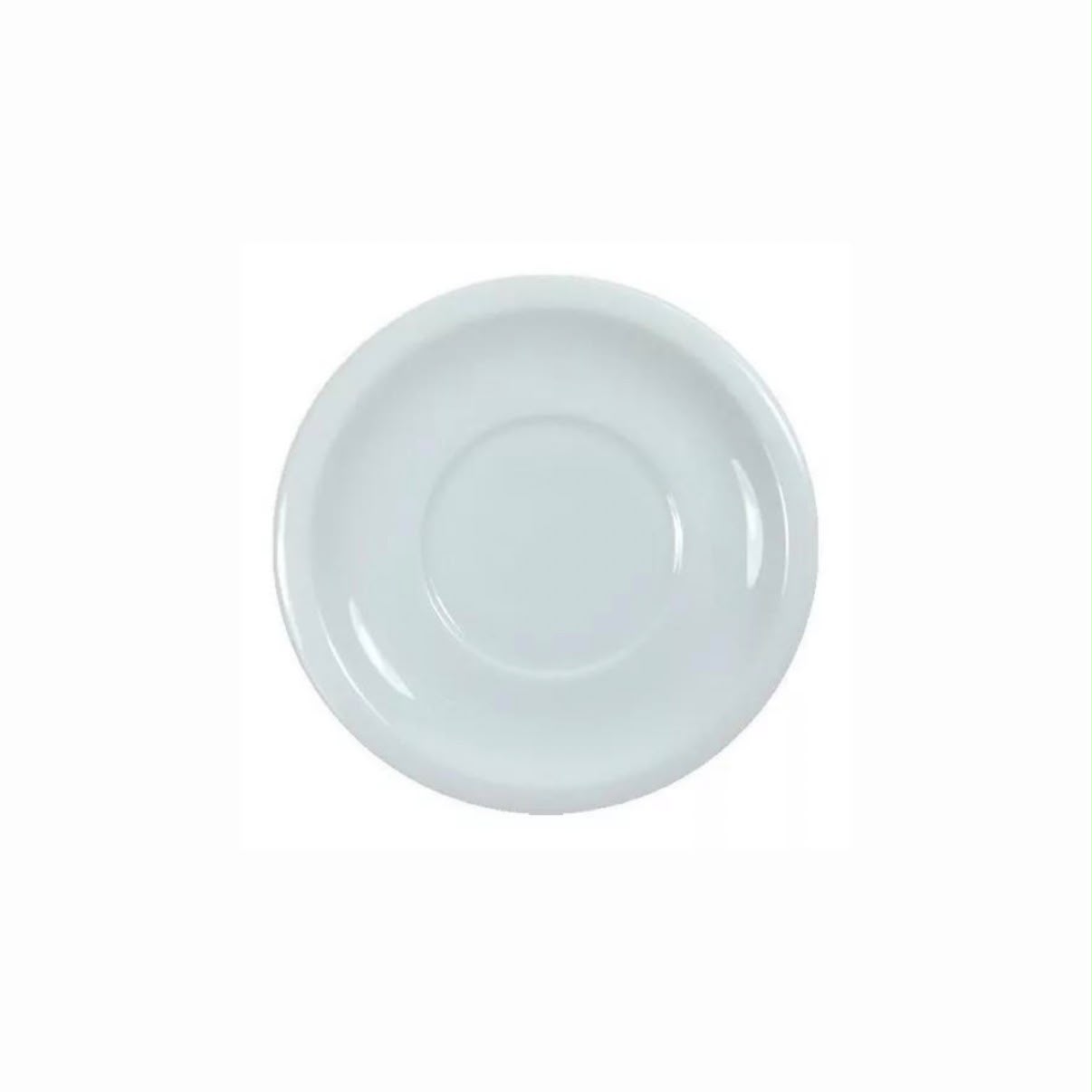 Plato de te germer / porcelana blanca 