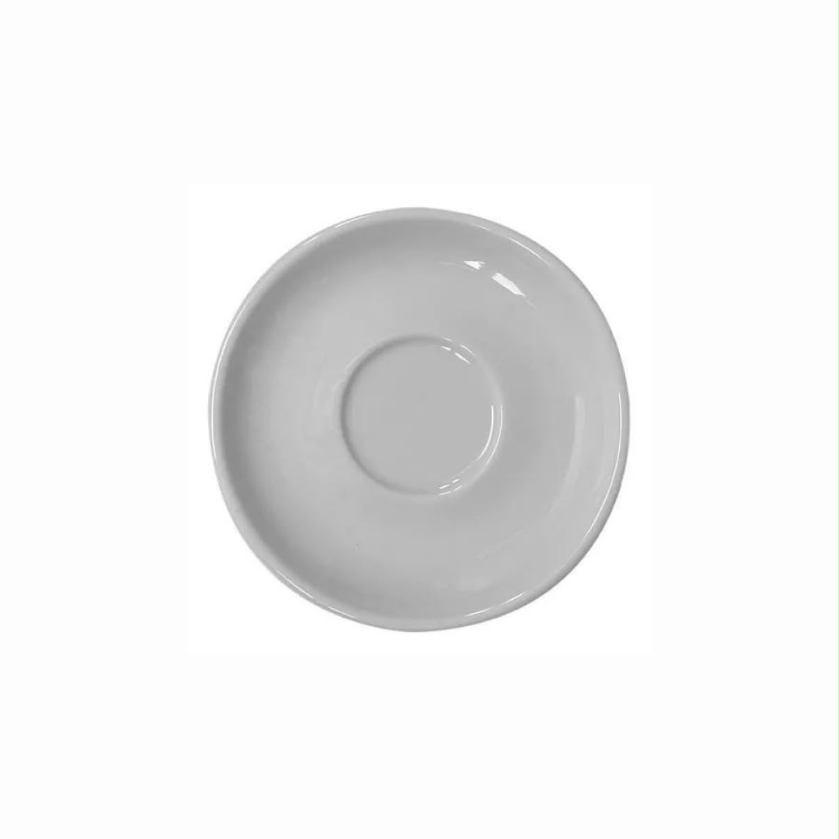 Plato de café germer / porcelana blanca 