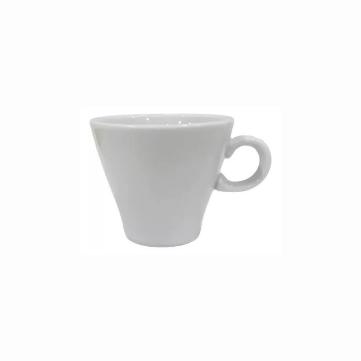 pocillo de cafe conico germer / porcelana blanca / 90cc