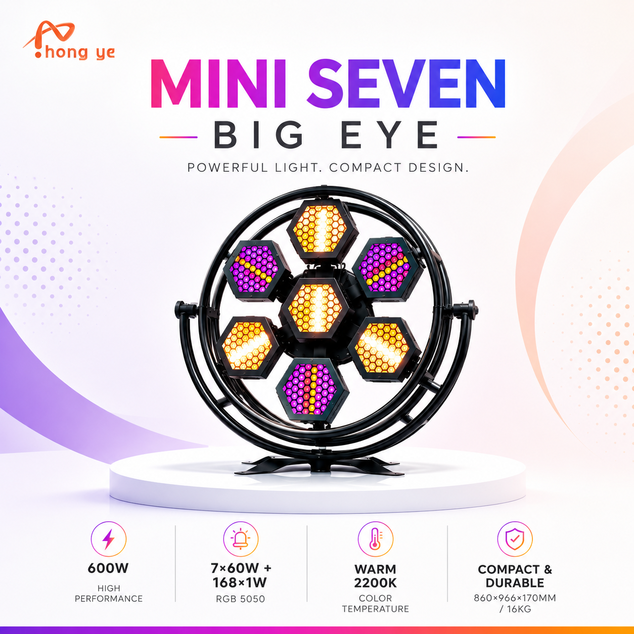 MINI SEVEN BIG EYE LED Stage Light