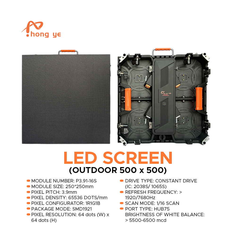 P3.91Outdoor LED Screen 500x500mm