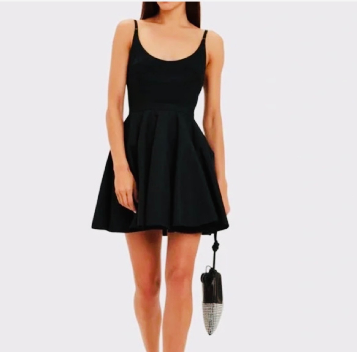 Alexander Wang Hybrid Poplin Fit & Flare Tank Mini Dress Size 4 