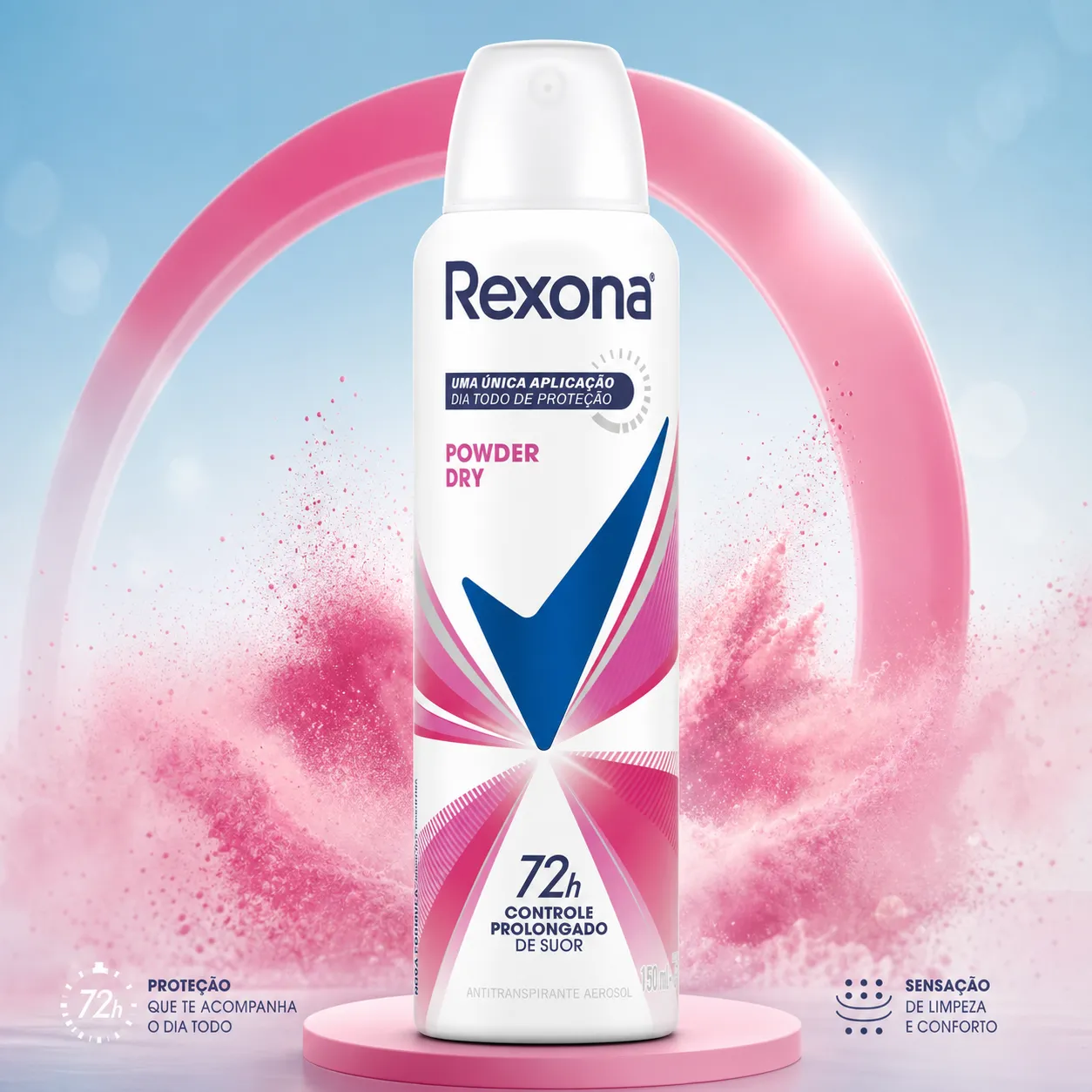 Desodorante Rexona Aerosol Powder Dry 150ml