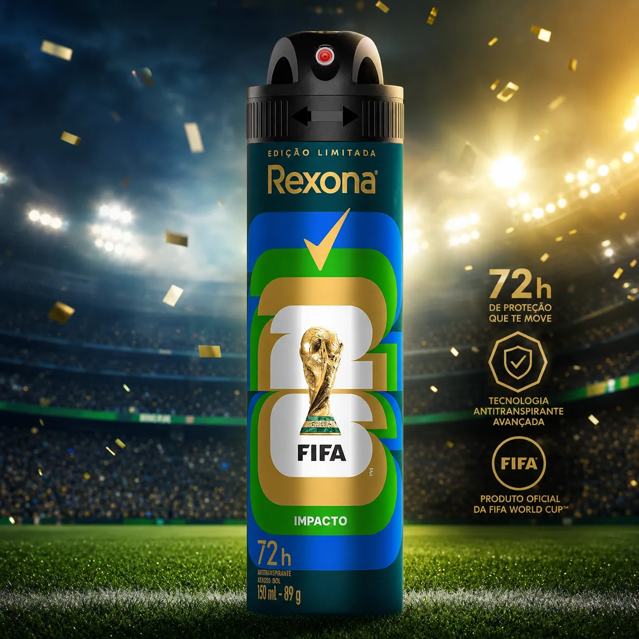 Desodorante Rexona Impacto FIFA Edição Limitada