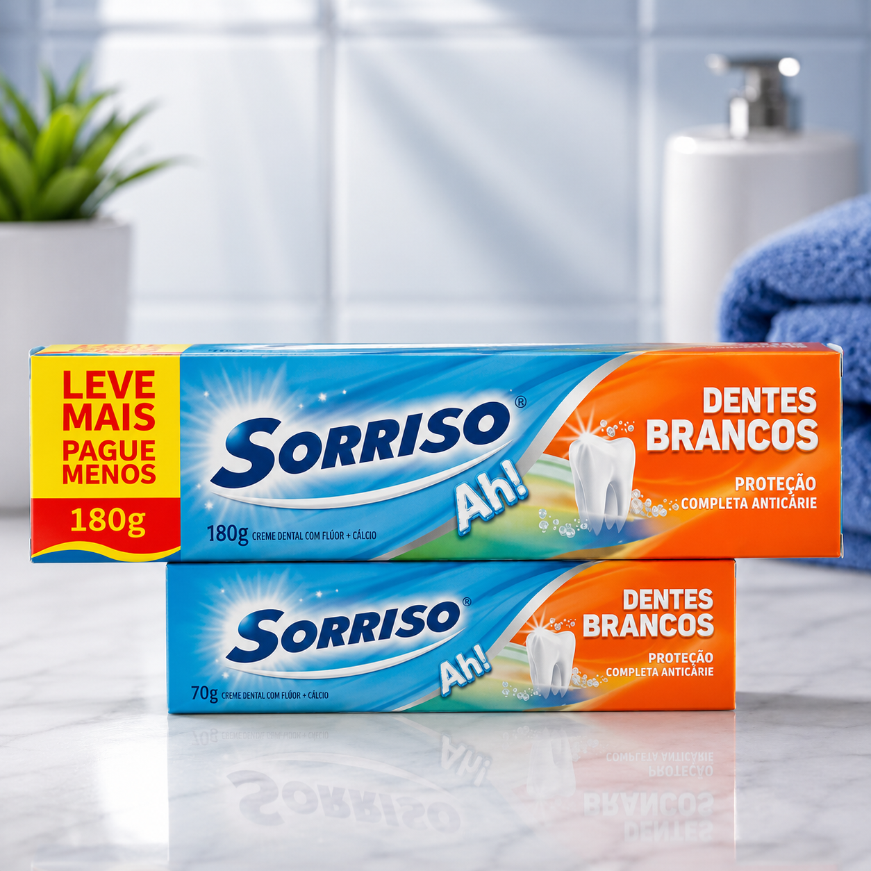 Creme Dental Sorriso Dentes Brancos 180g