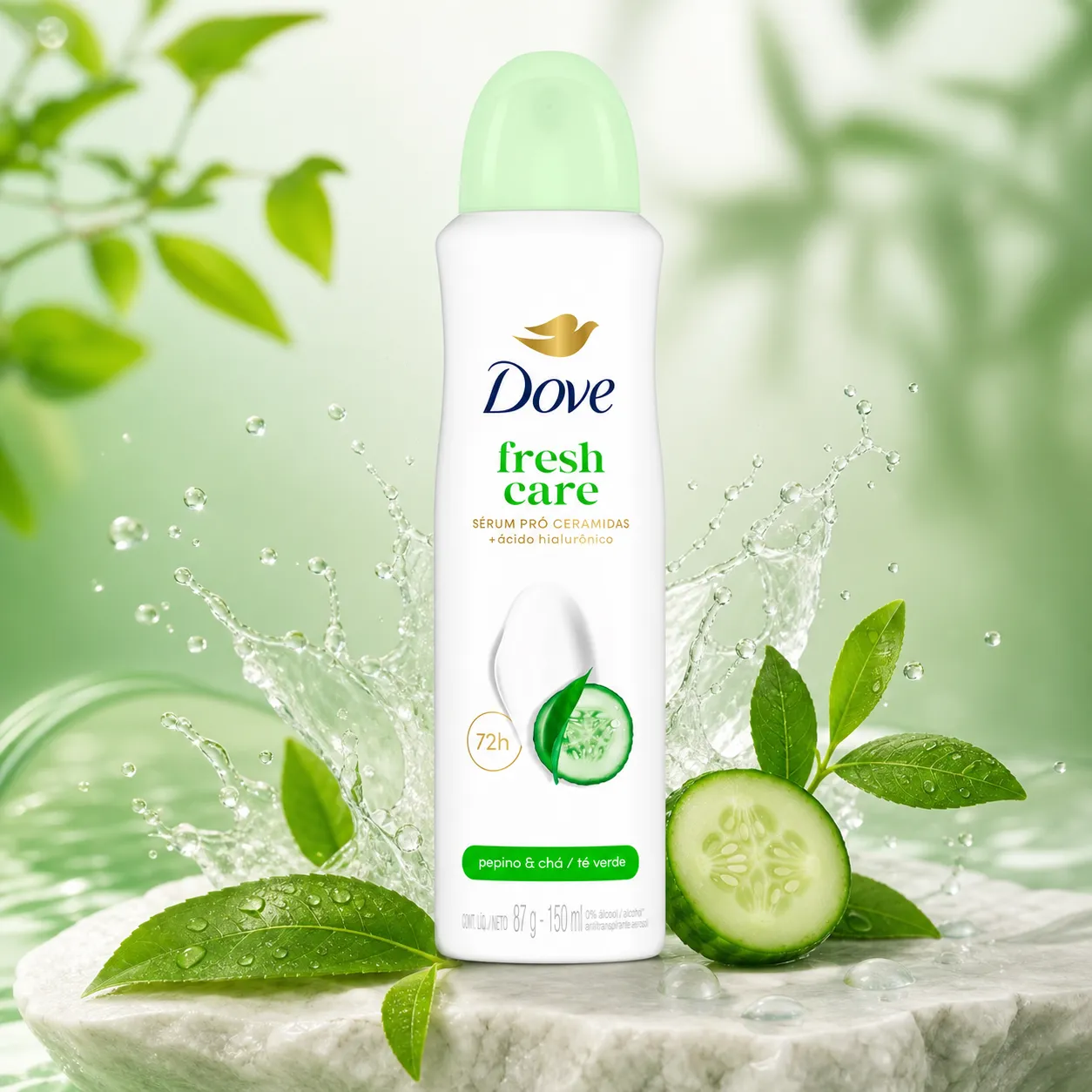 Desodorante Dove Fresh Care Pepino & Chá Verde