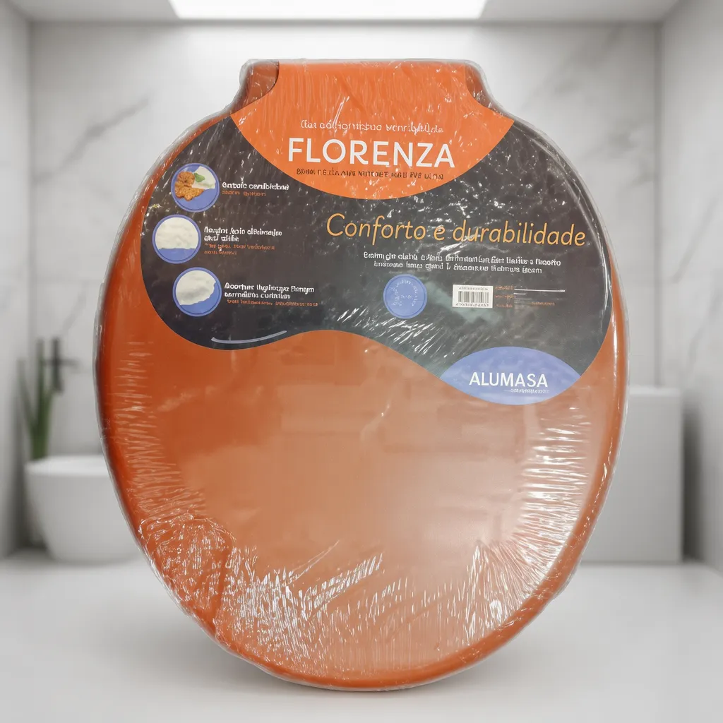 Assento Sanitário Florenza Marrom