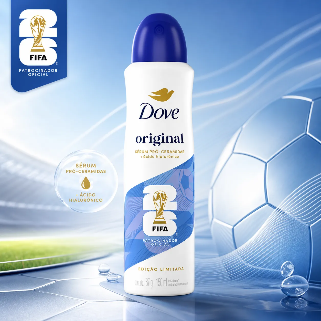 Desodorante Dove Original Edição Limitada FIFA