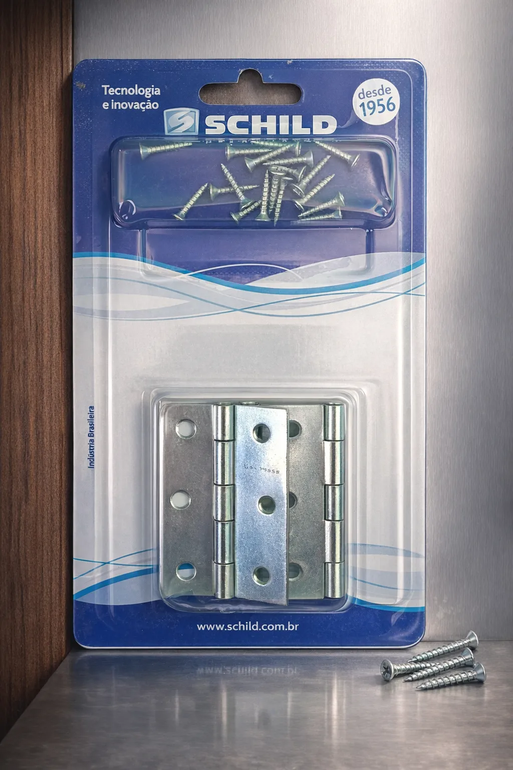 Dobradiça 2" . 1/2 de Metal com Parafusos Schild