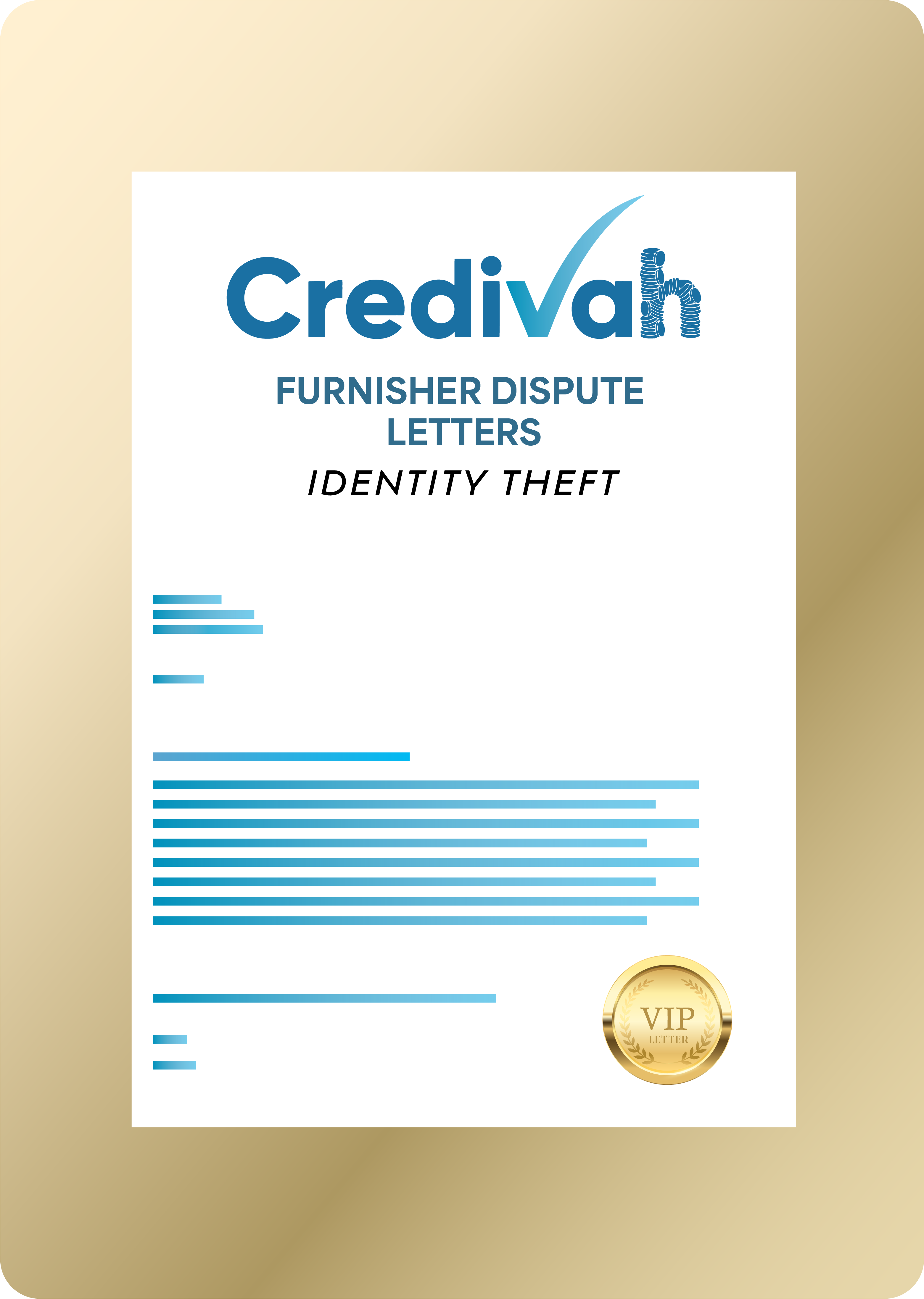 Credivah Furnisher Dispute Letters: Identity Theft