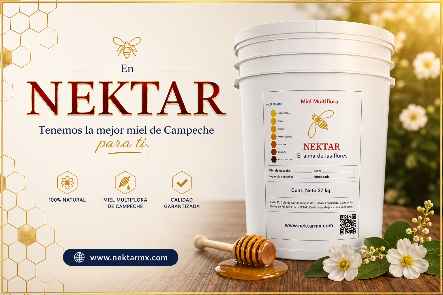 Miel Multiflora de Campeche 27kg