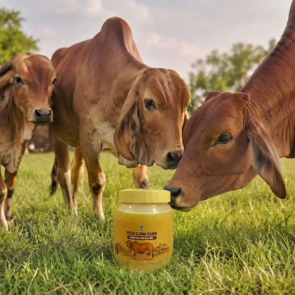 Desi Cow Ghee 1 Ltr | Traditional Homemade Taste | Pure & Natural Ghee
