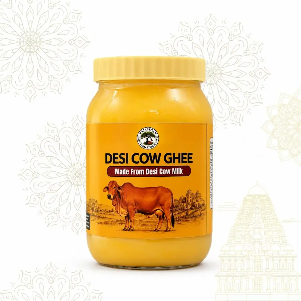 Desi Cow Ghee 1 Ltr | Traditional Homemade Taste | Pure & Natural Ghee