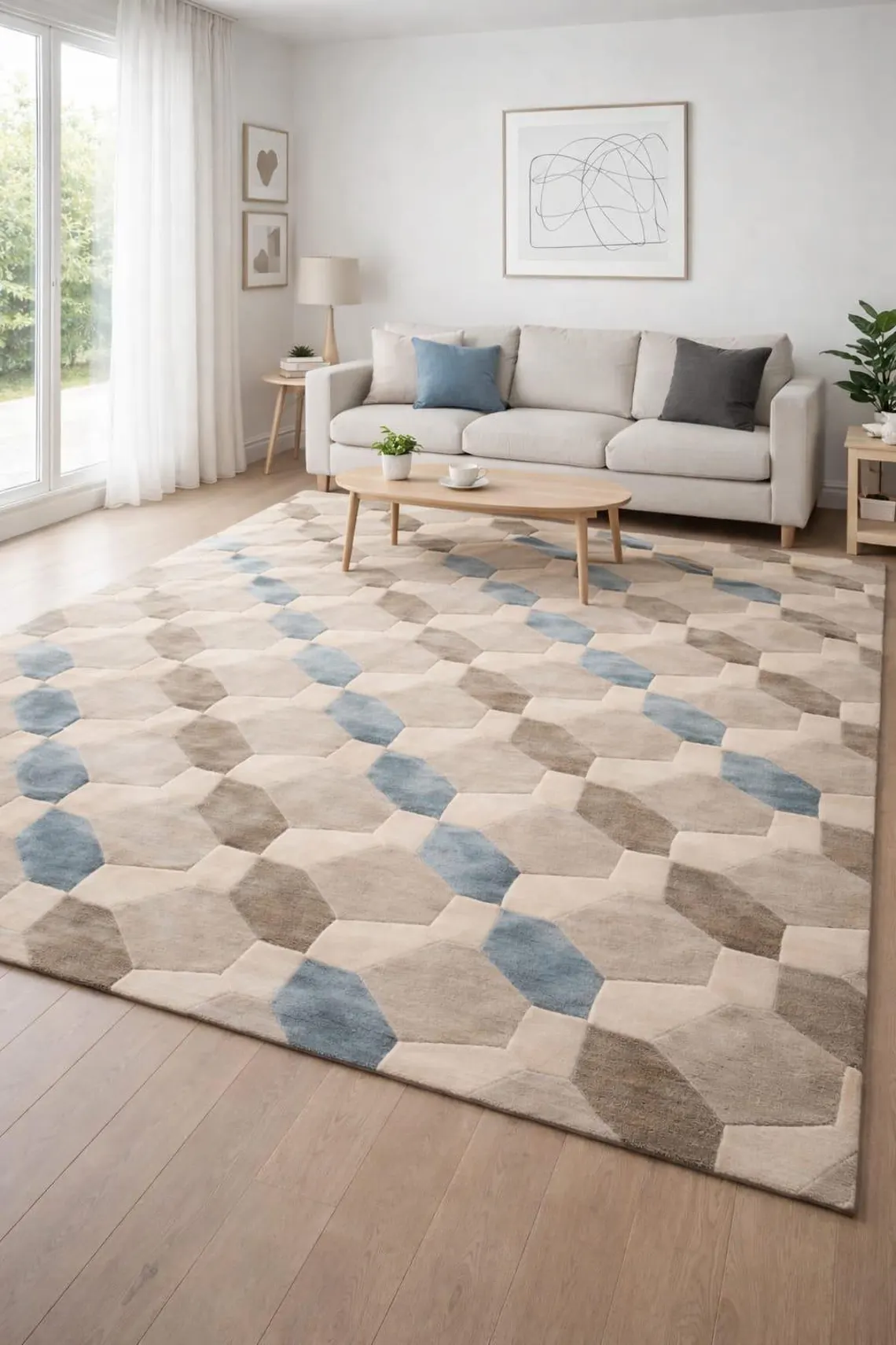 Geometric Patterned Area Rug