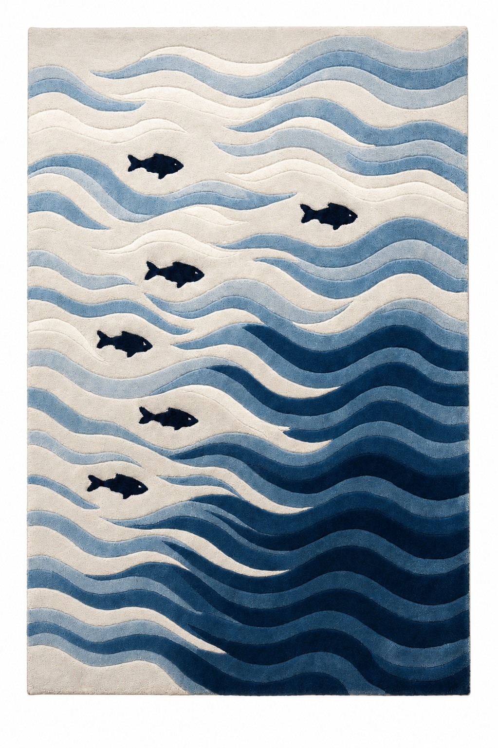 Ocean Waves Area Rug