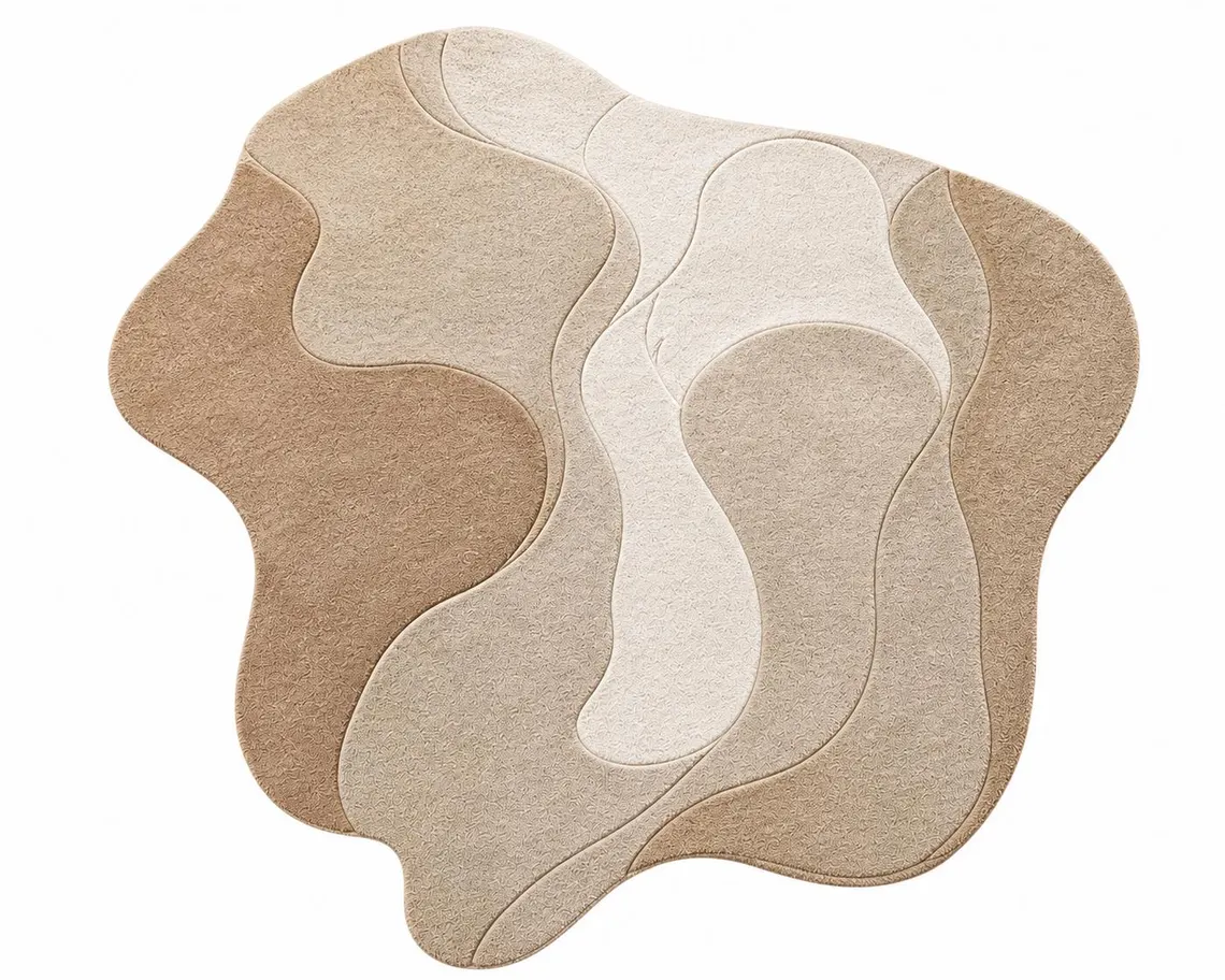 Abstract Wave Area Rug