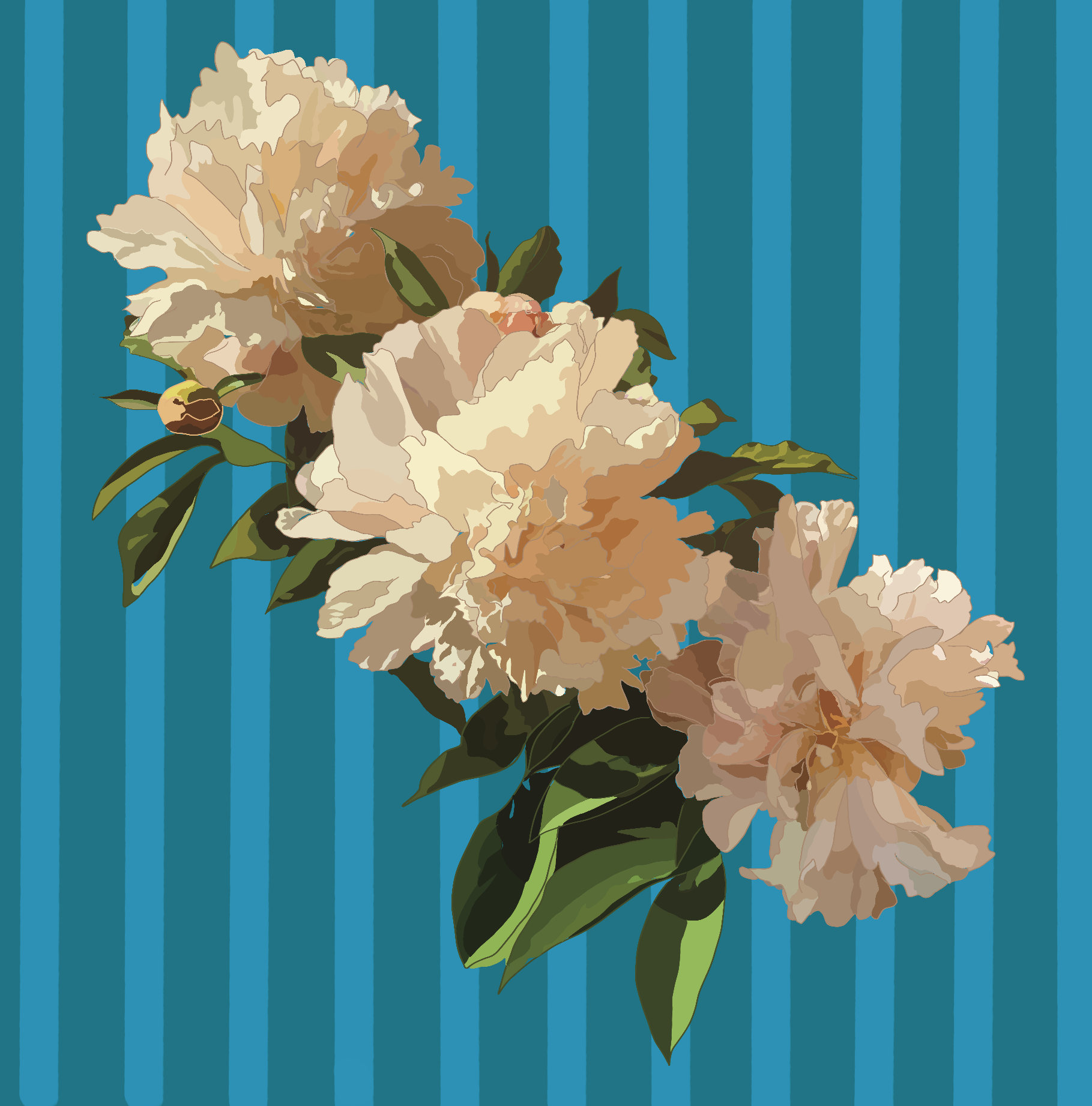 Peony Print 8"x 8"