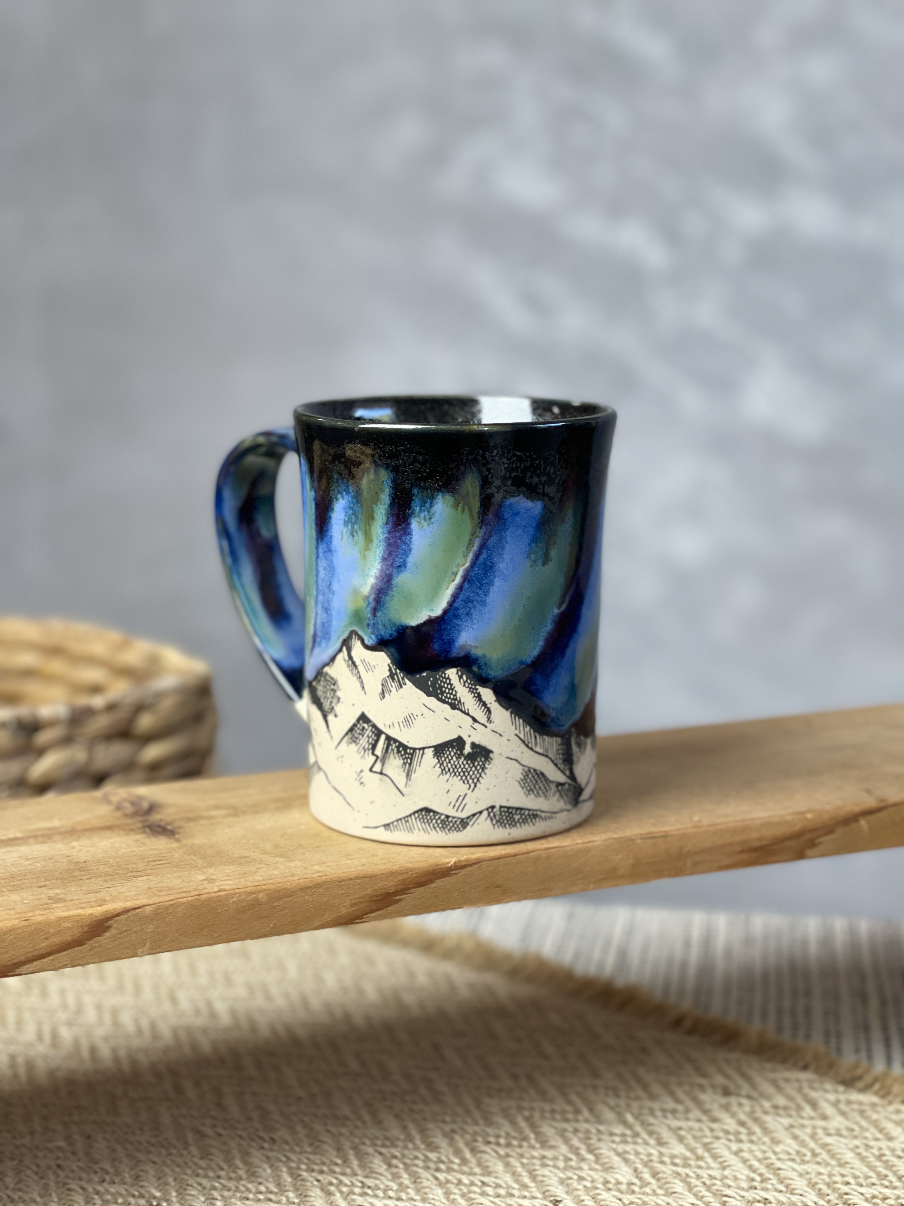Keramiktasse Nordlicht