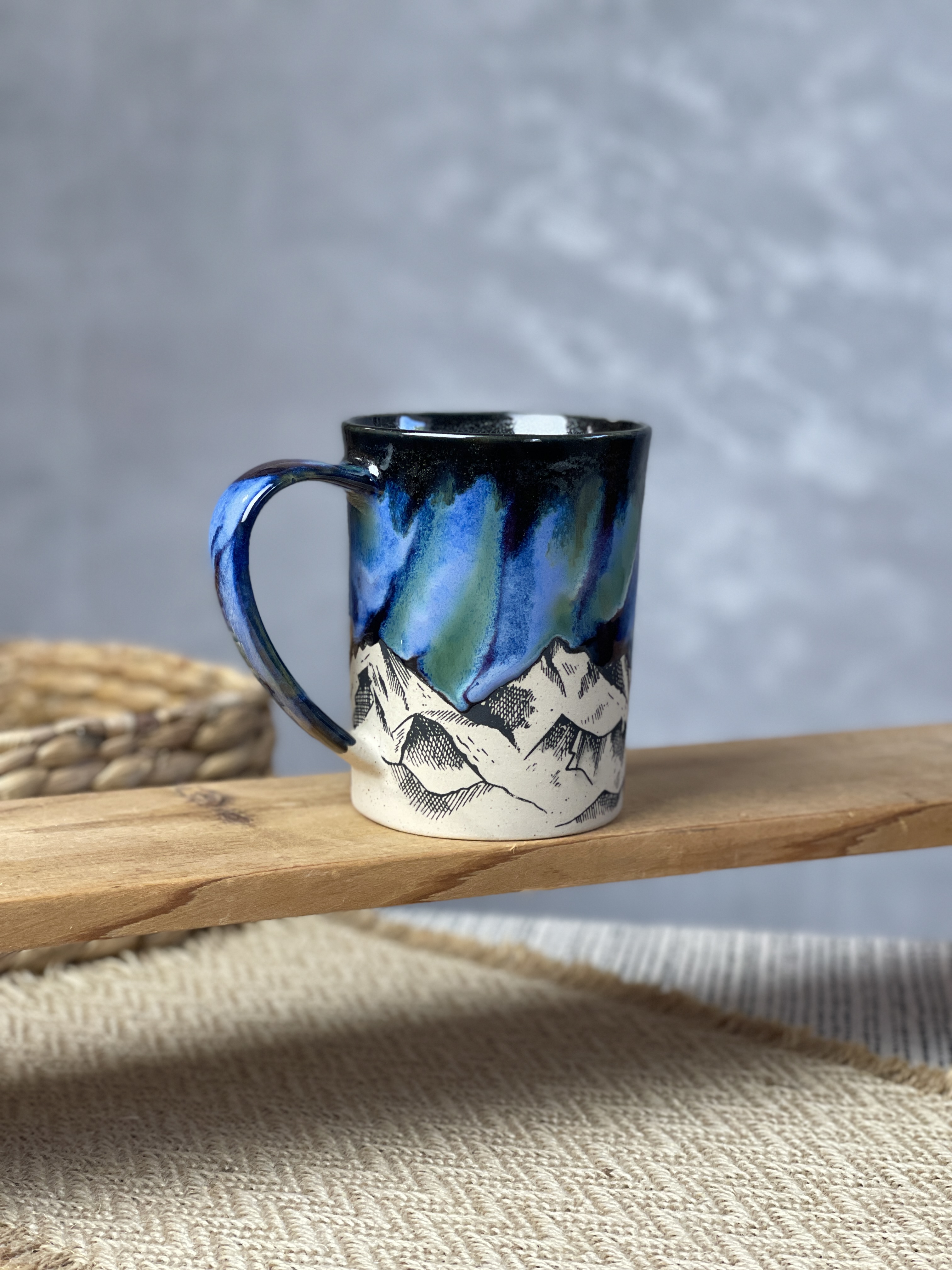 Keramiktasse Nordlicht