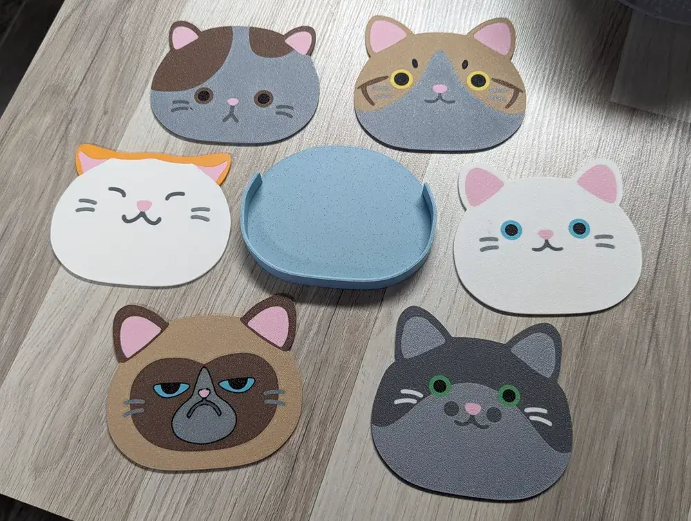 Posavasos Gato Divertido