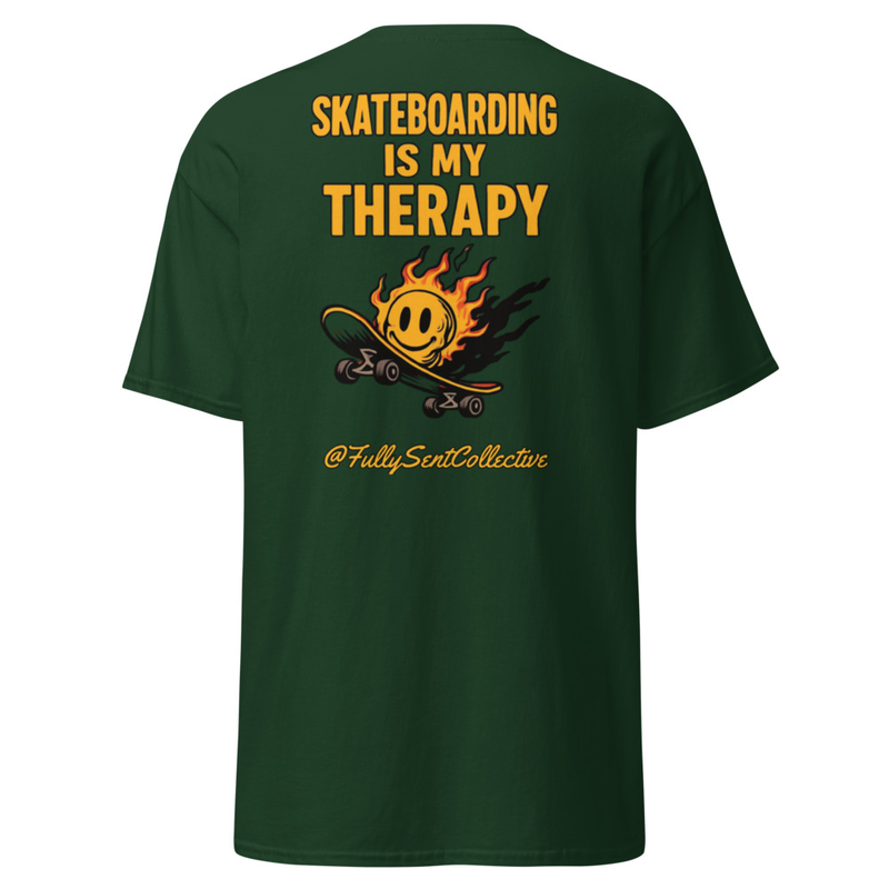 STAY SENT / Skateboarding is my therapy Unisex classic tee