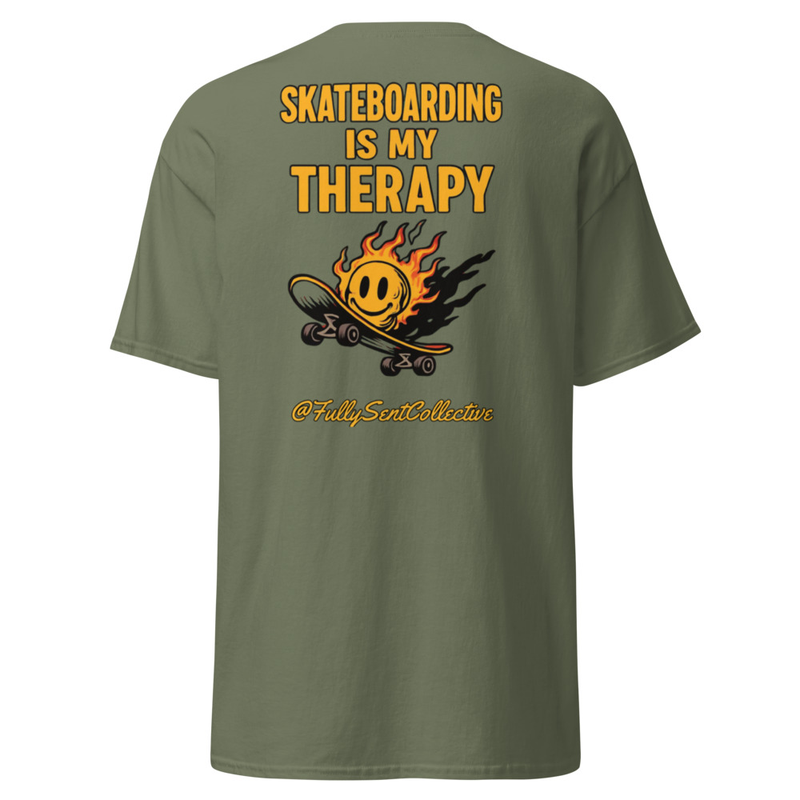 STAY SENT / Skateboarding is my therapy Unisex classic tee
