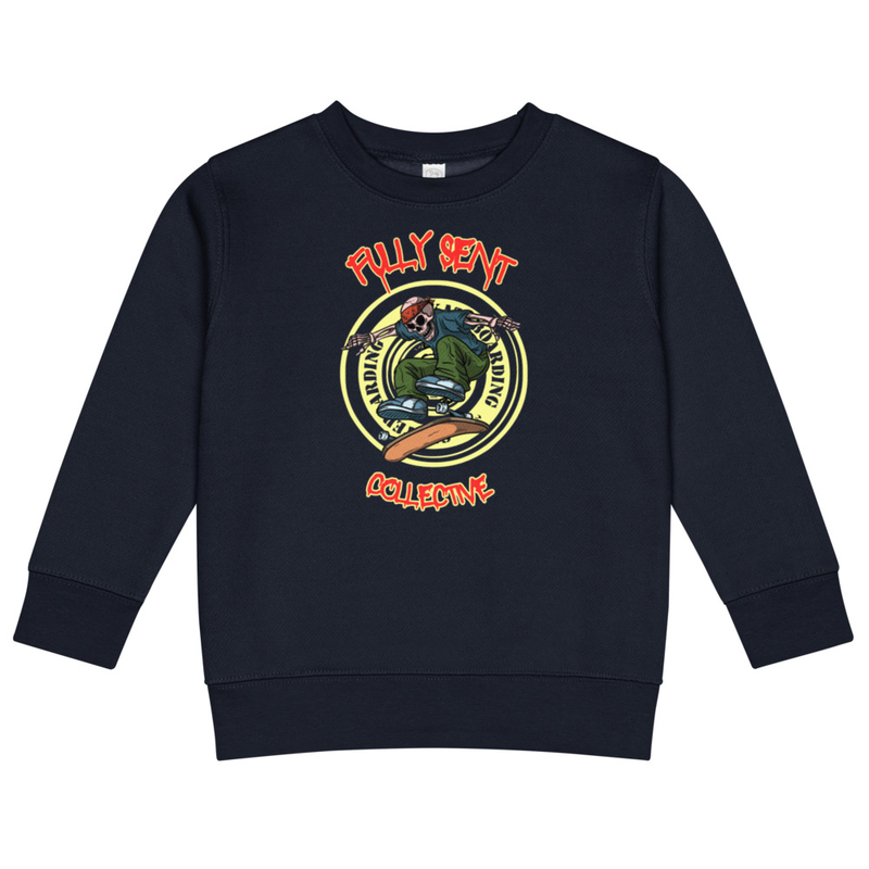 FSC skele-shredder Kids crew neck sweatshirt