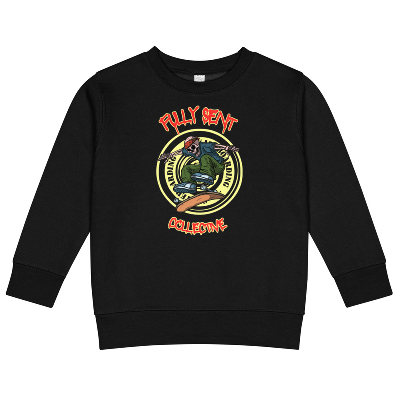 FSC skele-shredder Kids crew neck sweatshirt
