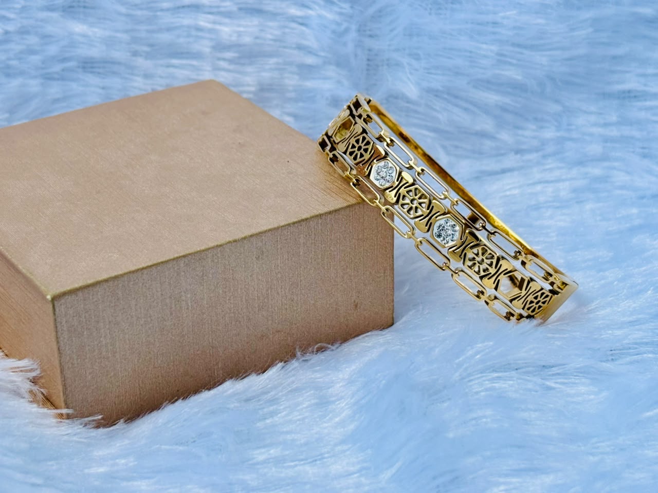 Gold Plated Designer Bangle