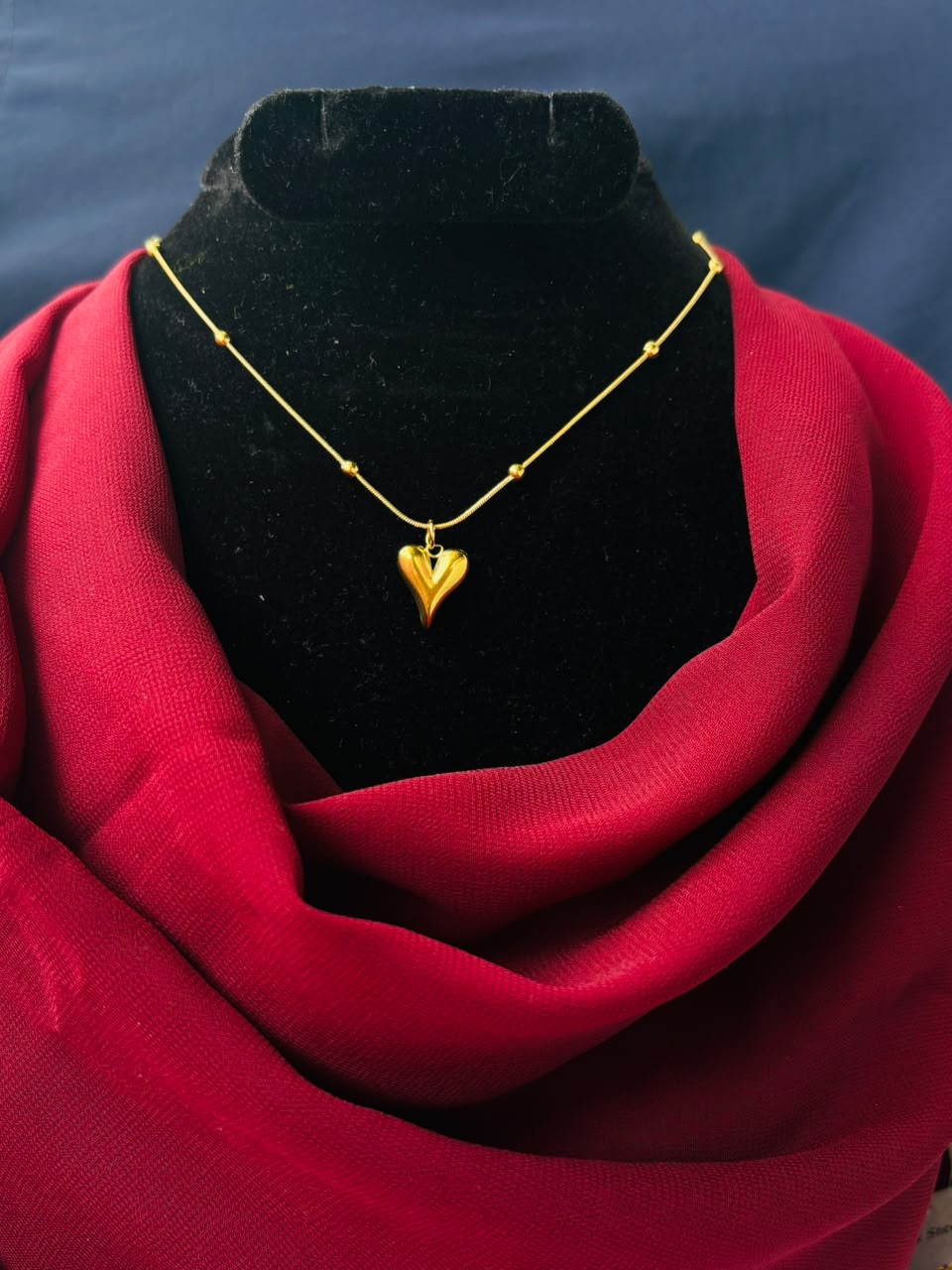 Gold Heart Pendant Daily Wear