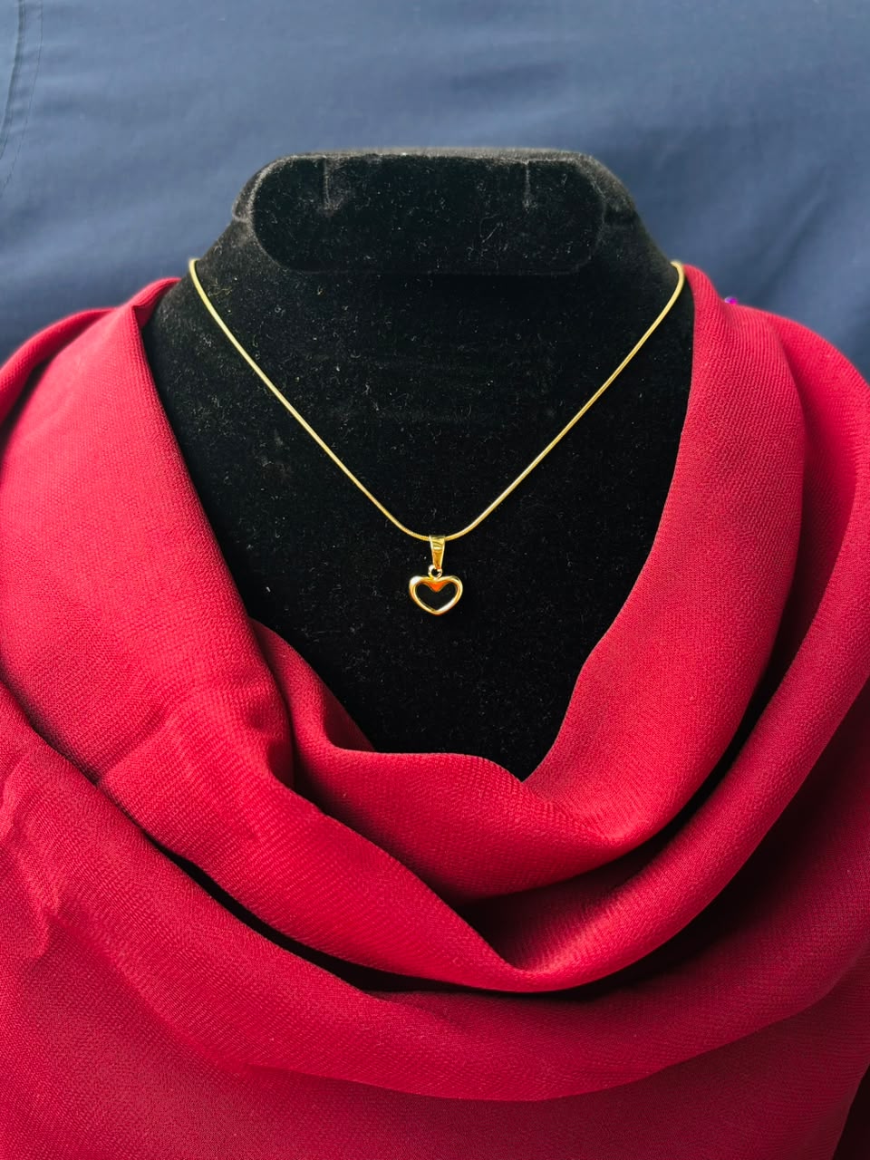 Gold Heart Faith Pendant 
