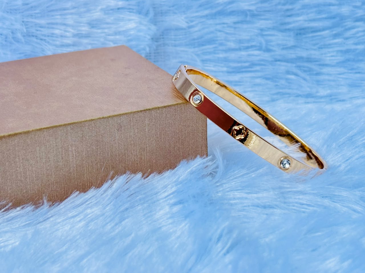 Gold-Plated Crystal Bracelet