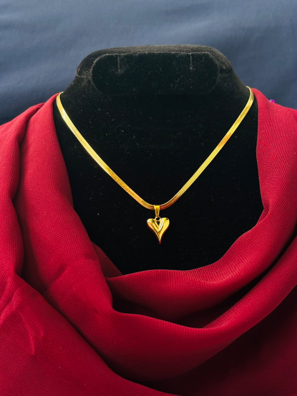 Gold Heart Pendant 
