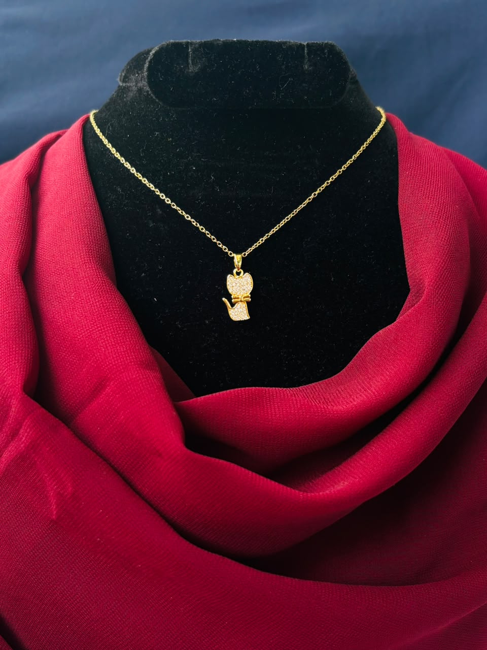 Gold Plated Kitten Pendant 