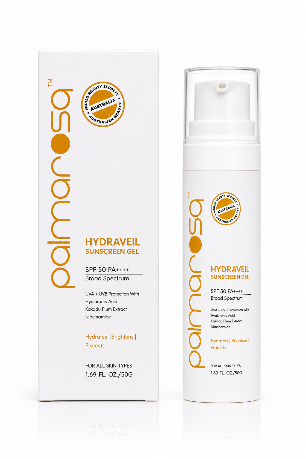 HYDRAVEIL Sunscreen Gel SPF 50 PA++++ | Broad Spectrum UVA + UVB Protection