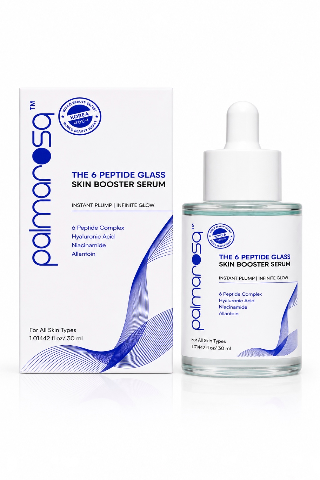 6 Peptide Glass Skin Booster | With Hyaluronic Acid, Niacinamide & Allantoin