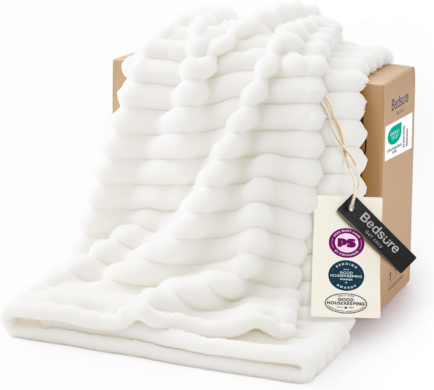 Bedsure Chunky Knit Throw Blanket