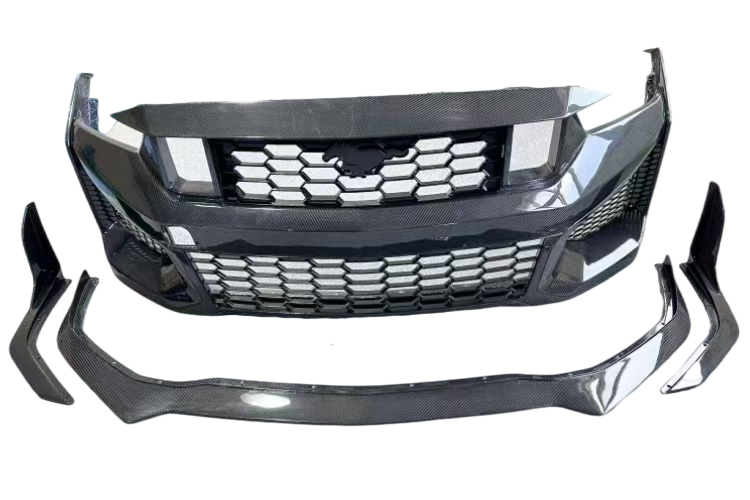 SC Style Dry Carbon Front Bumper For 2024+ Ford Mustang S650 