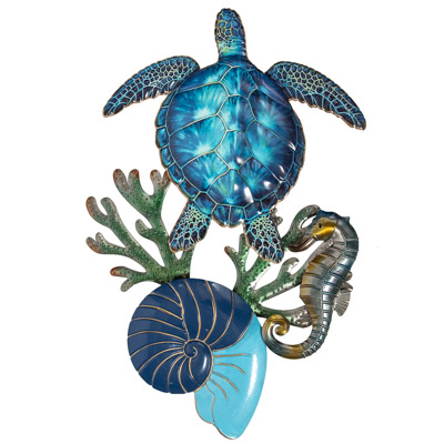 Ocean Life Metal Wall Art