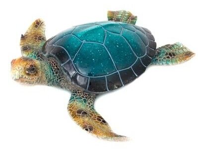 Hand-Painted Sea Turtle Figurine