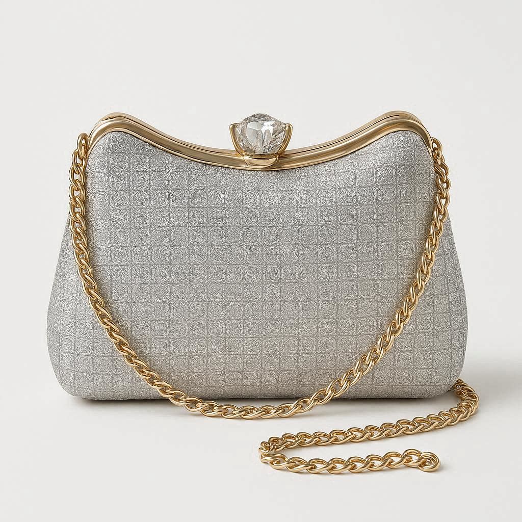 Elegant Gold Evening Clutch