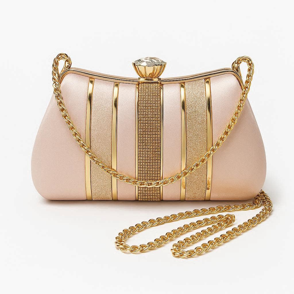 Elegant Gold Evening Clutch