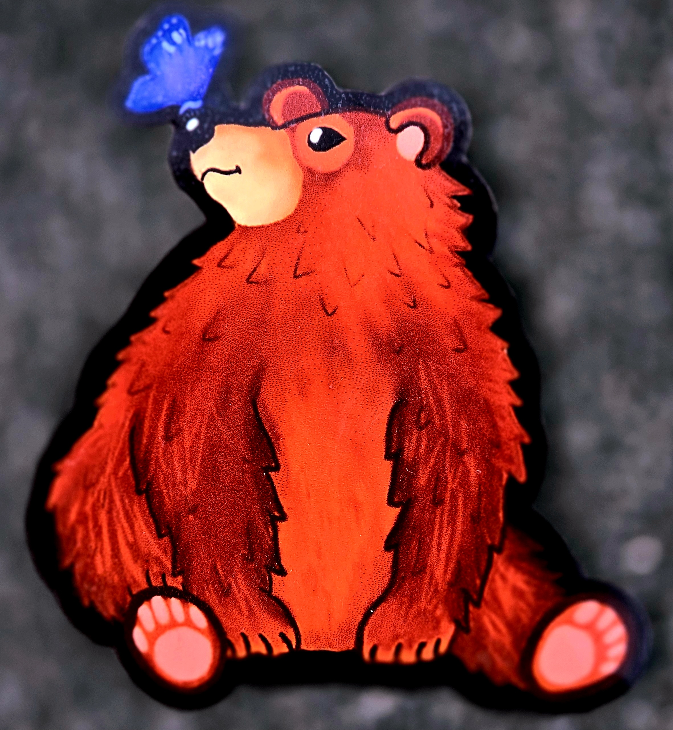 Bear & Butterfly Sticker