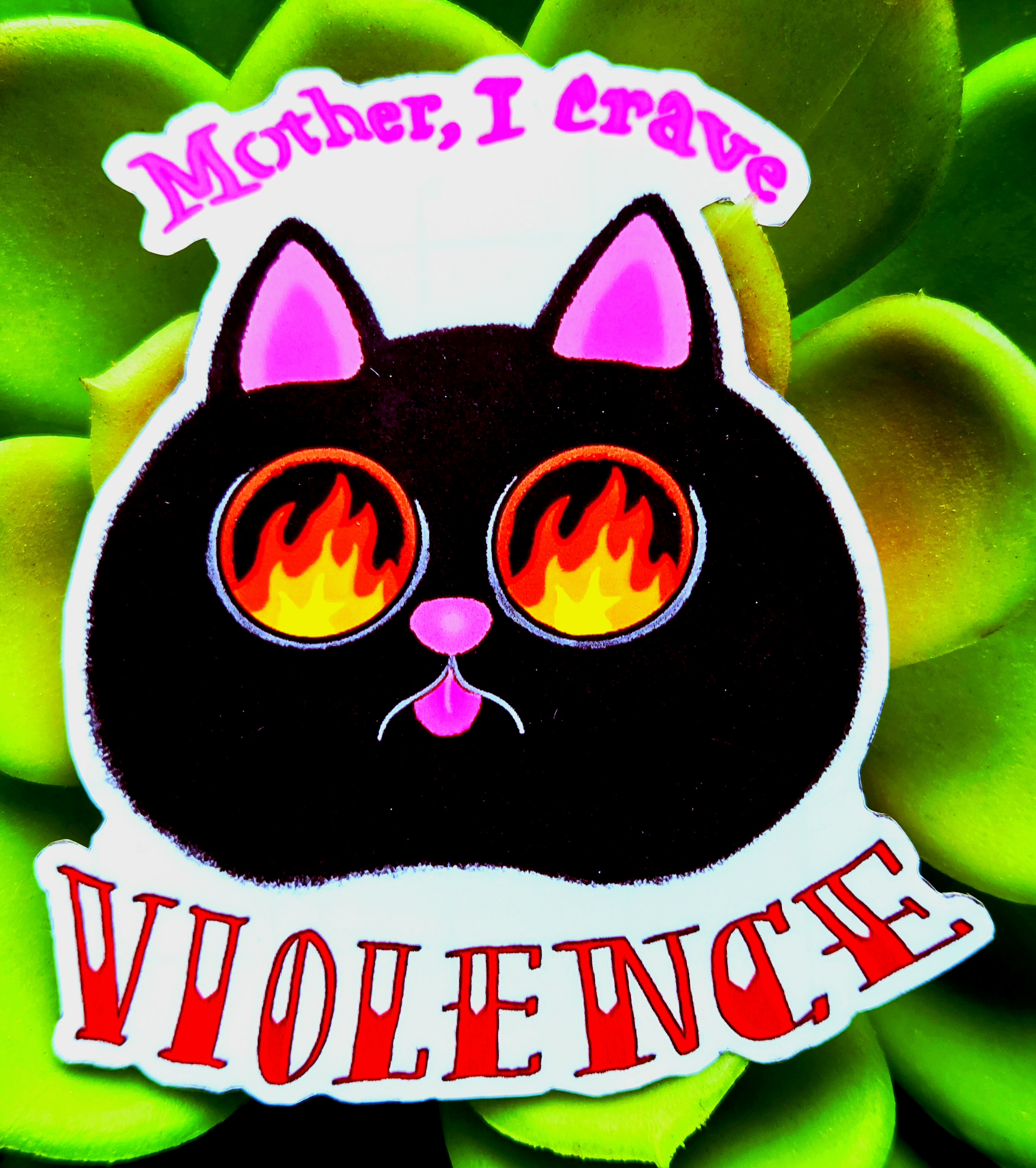 Violence Cat Sticker